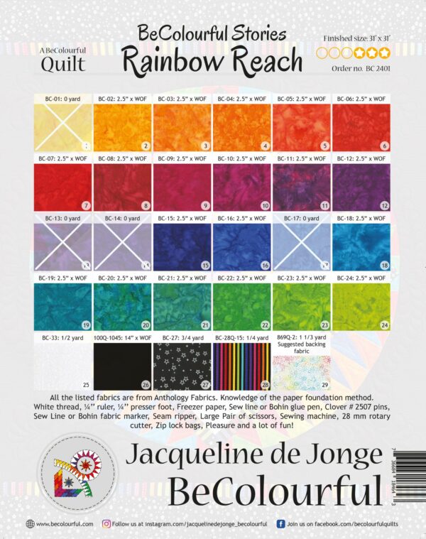 Rainbow Reach (30 x 30 inch) - Afbeelding 6