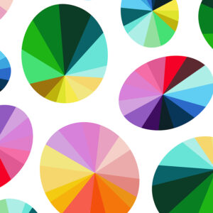 QUILT BACK, Color Wheels - White