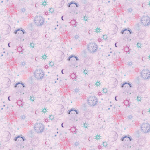 Benartex Celestial Sun and Moon Light Plum