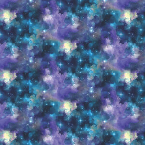 Benartex Celestial Skies Light Show Sky Blue/Purple