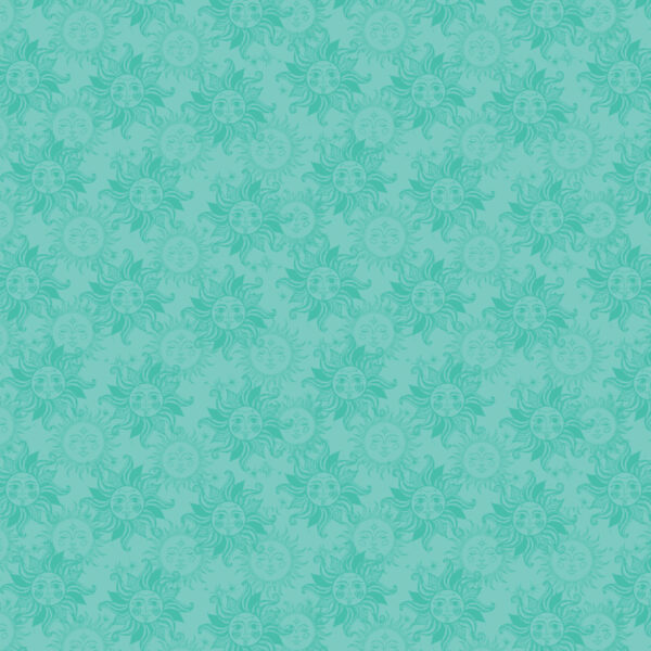 Benartex Celestial Skies Sun Tonal Medium Turquoise