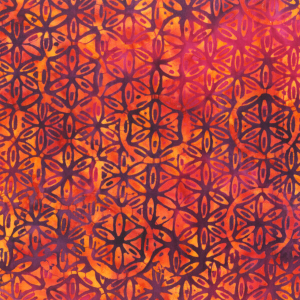 3189QX Plum & Citrus, Medallions Plum