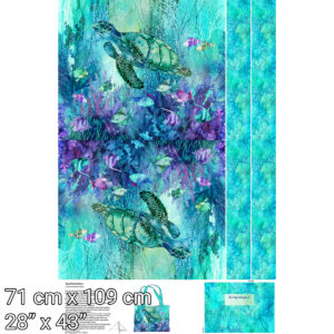 C28885-66 Coral Reef Digitaal Taspaneel – Zeeschildpadden in Koraalrif