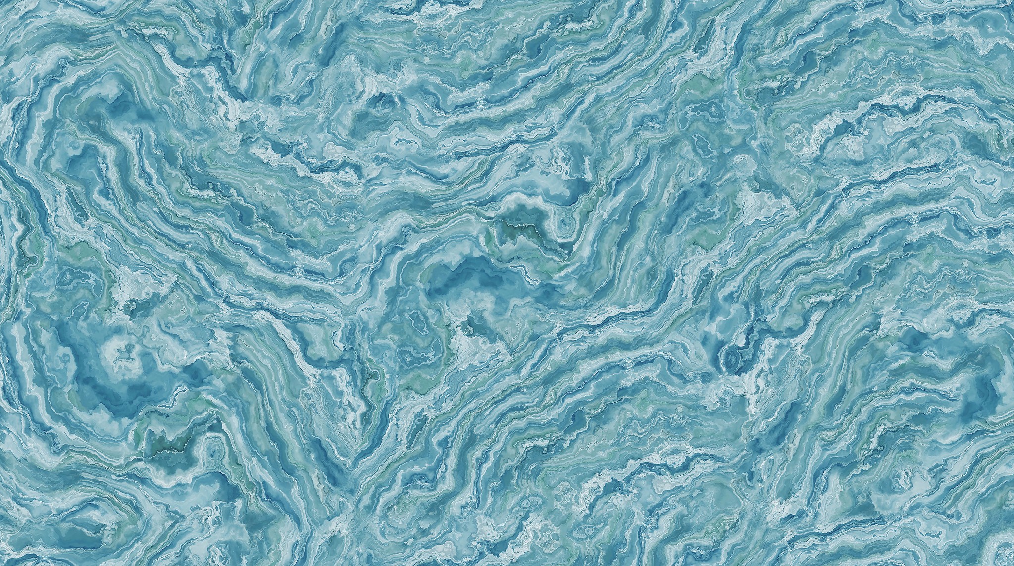 DP28912-44 Smooth Sailing – Aqua Marmerlook Digitaal Bedrukte Quiltstof