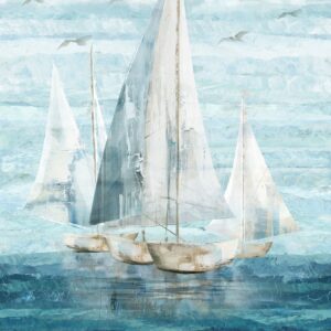 DP28915-46 Smooth Sailing Paneel – Zeilboten op Zee