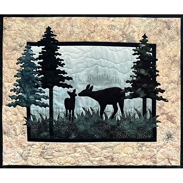 Dust Till Dawn Quiltpakket met Patroon – Wandquilt met Hertenfamilie van McKenna Ryan