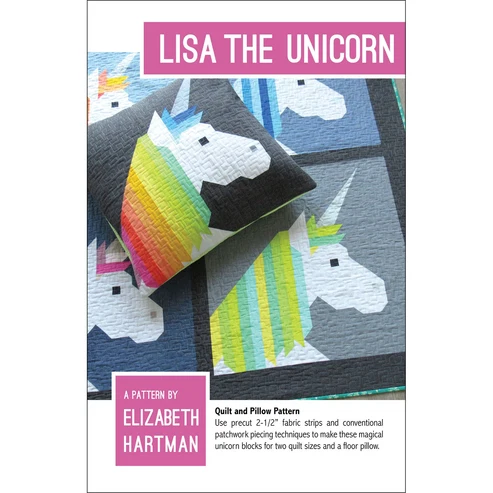 Lisa The Unicorn – Quiltpatroon van Elizabeth Hartman